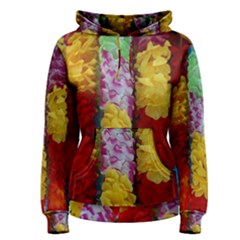 Colorful Hawaiian Lei Flowers Women s Pullover Hoodie