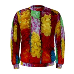 Colorful Hawaiian Lei Flowers Men s Sweatshirt by Simbadda