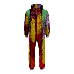 Colorful Hawaiian Lei Flowers Hooded Jumpsuit (kids) by Simbadda