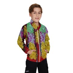 Colorful Hawaiian Lei Flowers Wind Breaker (kids)