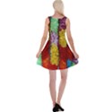 Colorful Hawaiian Lei Flowers Reversible Velvet Sleeveless Dress View2