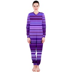 Stripe Colorful Background Onepiece Jumpsuit (ladies)  by Simbadda