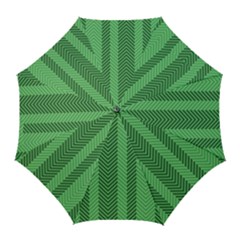 Green Herringbone Pattern Background Wallpaper Golf Umbrellas by Simbadda