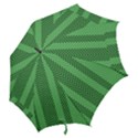 Green Herringbone Pattern Background Wallpaper Hook Handle Umbrellas (Large) View2