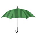 Green Herringbone Pattern Background Wallpaper Hook Handle Umbrellas (Large) View3