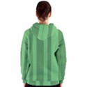 Green Herringbone Pattern Background Wallpaper Women s Zipper Hoodie View2