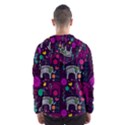 Colorful Elephants Love Background Hooded Wind Breaker (Men) View2