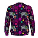 Colorful Elephants Love Background Men s Sweatshirt View2