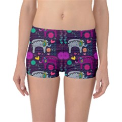 Colorful Elephants Love Background Boyleg Bikini Bottoms