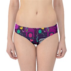 Colorful Elephants Love Background Hipster Bikini Bottoms