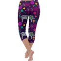 Colorful Elephants Love Background Capri Yoga Leggings View4