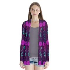 Colorful Elephants Love Background Cardigans