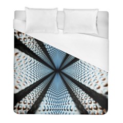 Dimension Metal Abstract Obtained Through Mirroring Duvet Cover (full/ Double Size) by Simbadda