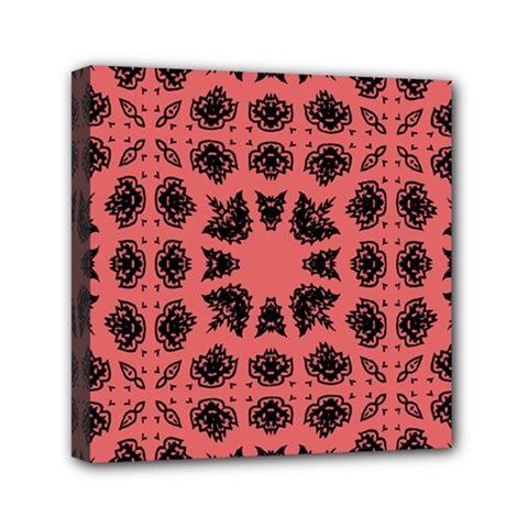 Digital Computer Graphic Seamless Patterned Ornament In A Red Colors For Design Mini Canvas 6  X 6  by Simbadda