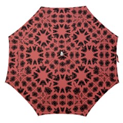 Digital Computer Graphic Seamless Patterned Ornament In A Red Colors For Design Straight Umbrellas by Simbadda