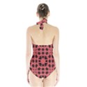 Digital Computer Graphic Seamless Patterned Ornament In A Red Colors For Design Halter Swimsuit View2