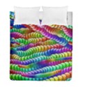 Digitally Created Abstract Rainbow Background Pattern Duvet Cover Double Side (Full/ Double Size) View1