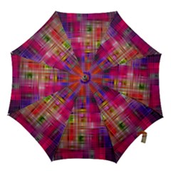 Background Abstract Weave Of Tightly Woven Colors Hook Handle Umbrellas (small) by Simbadda