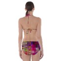 Background Abstract Weave Of Tightly Woven Colors Cut-Out One Piece Swimsuit View2