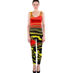 Abstract Clutter Onepiece Catsuit by Simbadda