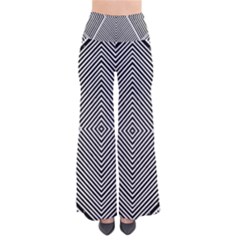 Black And White Line Abstract Pants by Simbadda