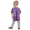 Purple Wave Abstract Background Shades Of Purple Tightly Woven Kids  Raglan Tee View2