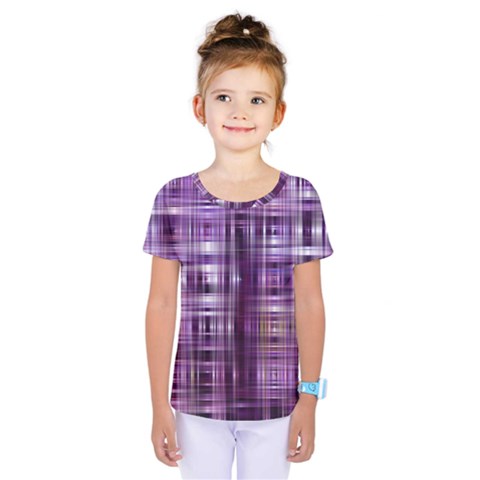 Purple Wave Abstract Background Shades Of Purple Tightly Woven Kids  One Piece Tee by Simbadda