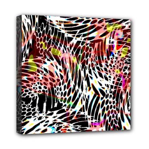 Abstract Composition Digital Processing Mini Canvas 8  X 8  by Simbadda