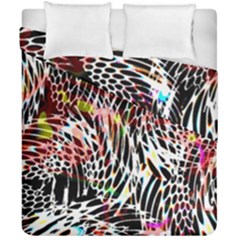 Abstract Composition Digital Processing Duvet Cover Double Side (california King Size)