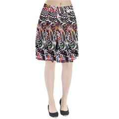 Abstract Composition Digital Processing Pleated Skirt