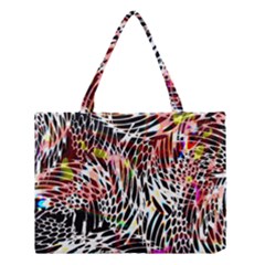 Abstract Composition Digital Processing Medium Tote Bag