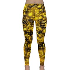 Vortex Glow Abstract Background Classic Yoga Leggings by Simbadda