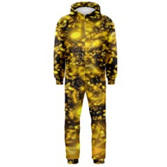 Vortex Glow Abstract Background Hooded Jumpsuit (men)  by Simbadda