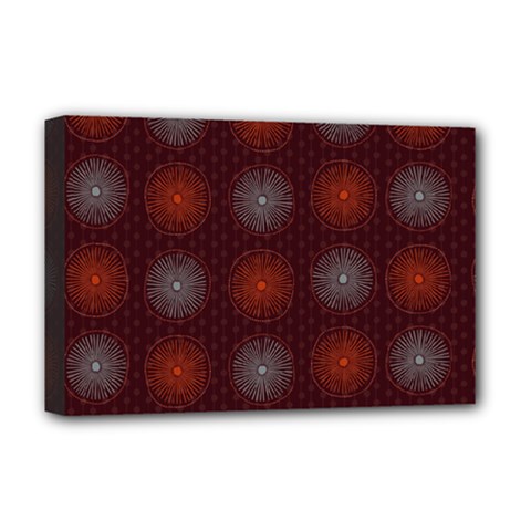 Abstract Dotted Pattern Elegant Background Deluxe Canvas 18  X 12   by Simbadda