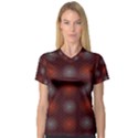 Abstract Dotted Pattern Elegant Background Women s V-Neck Sport Mesh Tee View1