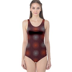 Abstract Dotted Pattern Elegant Background One Piece Swimsuit by Simbadda