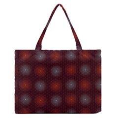 Abstract Dotted Pattern Elegant Background Medium Zipper Tote Bag