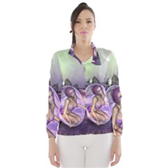 Wonderful Fairy In The Wonderland , Colorful Landscape Wind Breaker (women) by FantasyWorld7