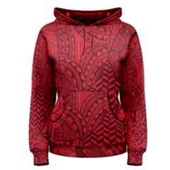 Deep Red Background Abstract Women s Pullover Hoodie by Simbadda