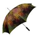 Abstract Brush Strokes In A Floral Pattern  Straight Umbrellas View2