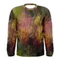 Abstract Brush Strokes In A Floral Pattern  Men s Long Sleeve Tee View1