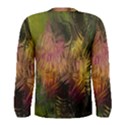 Abstract Brush Strokes In A Floral Pattern  Men s Long Sleeve Tee View2