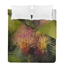 Abstract Brush Strokes In A Floral Pattern  Duvet Cover Double Side (full/ Double Size)