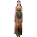 Abstract Brush Strokes In A Floral Pattern  Empire Waist Maxi Dress View1