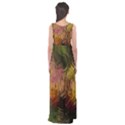 Abstract Brush Strokes In A Floral Pattern  Empire Waist Maxi Dress View2