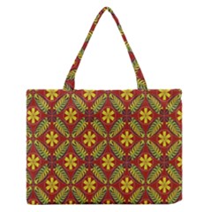 Beautiful Abstract Pattern Background Wallpaper Seamless Medium Zipper Tote Bag by Simbadda