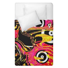 Abstract Clutter Pattern Baffled Field Duvet Cover Double Side (single Size) by Simbadda