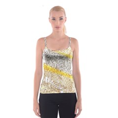 Abstract Composition Pattern Spaghetti Strap Top by Simbadda