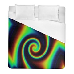 Background Colorful Vortex In Structure Duvet Cover (full/ Double Size)