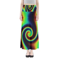 Background Colorful Vortex In Structure Maxi Skirts by Simbadda